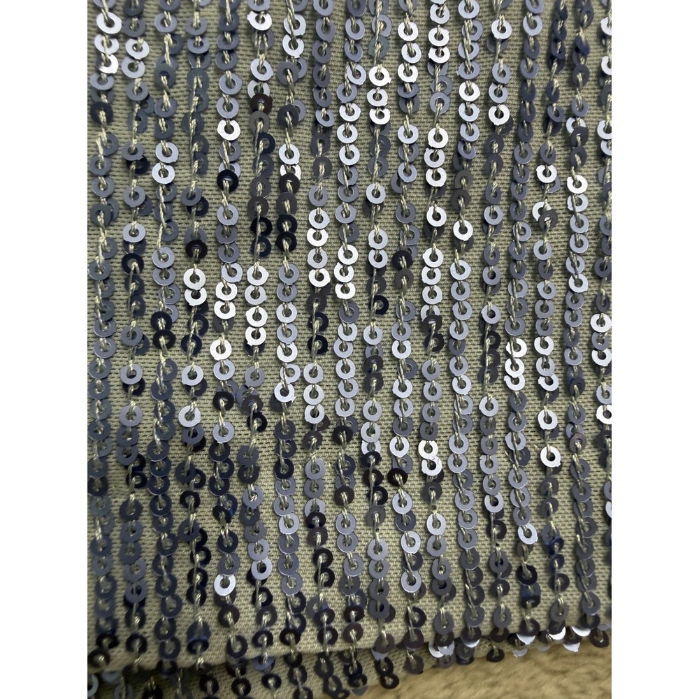 Alex Evenings Top Womens 2X Blue Sequins 3/4 Sleeve Pullover Stretch Party Glam - Picture 7 of 10